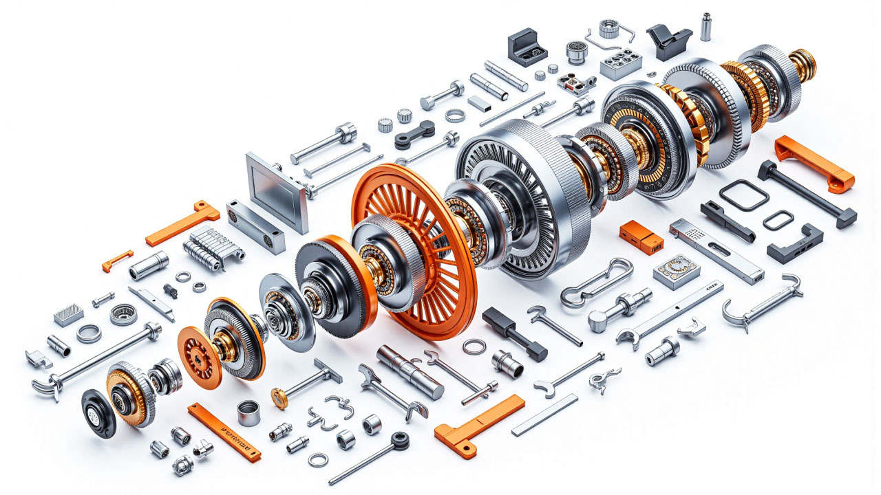 收割机零件模型