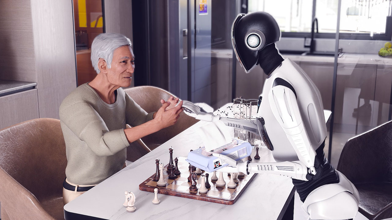 机器人看护老人