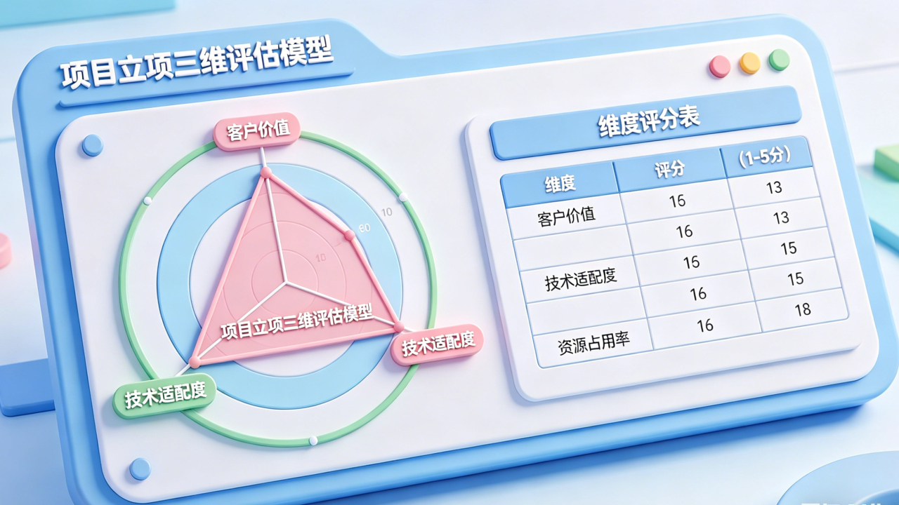 项目立项三维评估模型